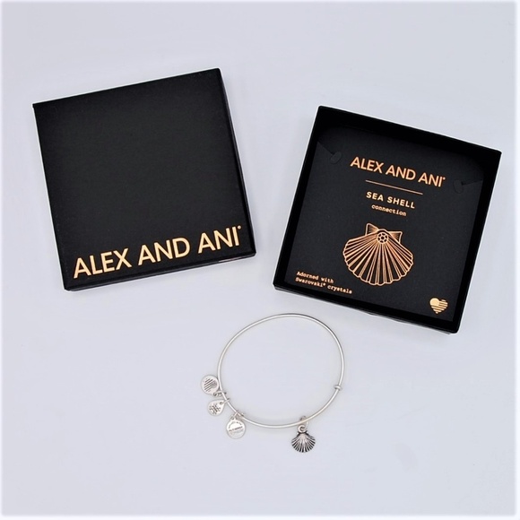 Alex and Ani Sea Shell Bracelet Rafaelian Silver - Picture 5 of 8